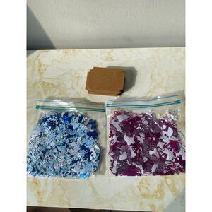 Baby Boy and Girl Shower Confetti: Blue and Pink Glitter, Cutouts Baby Shower
